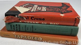 Three (3) Books About Texas and The West Including Tapadero Signed by Author Willie Newbury Lewis