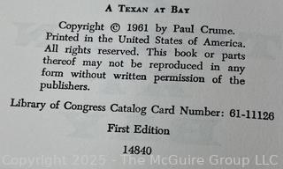 Three (3) Books About Texas and The West Including Tapadero Signed by Author Willie Newbury Lewis