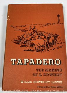 Three (3) Books About Texas and The West Including Tapadero Signed by Author Willie Newbury Lewis