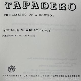 Three (3) Books About Texas and The West Including Tapadero Signed by Author Willie Newbury Lewis
