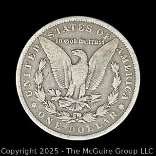 1886 Morgan Head Silver Dollar Coin