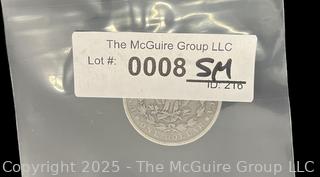 1886 Morgan Head Silver Dollar Coin