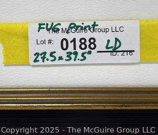 Framed Under Glass Print Titled "Wearing the Robes" by Artist Carol Grigg. 27 x 40"