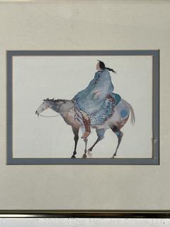Two (2) Framed Under Glass 	Prints by Artist Carol Grigg. 12 x 10"