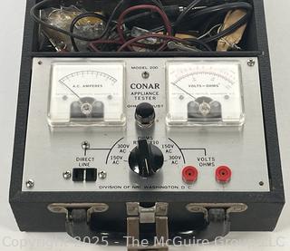 Conar Appliance Tester In Carrying Case. Model 200