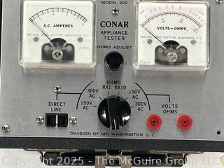 Conar Appliance Tester In Carrying Case. Model 200