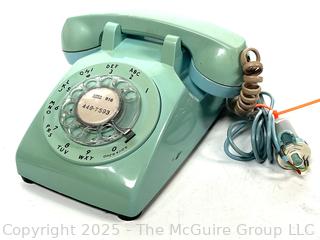 Mint Green Bell System Rotary Telephone