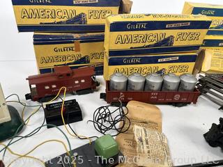 Vintage American Flyer S Gauge 3/16" Scale Model Train Parts made by the A.C. Gilbert Co. 