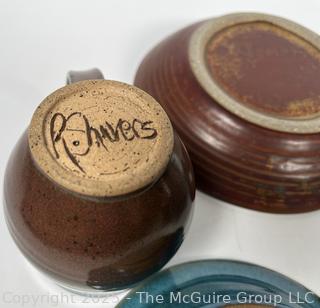 Group of Pottery Bowls and Mugs