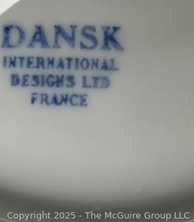 Collection of Porcelain, Glass and Pewter Items Including NYU Plate