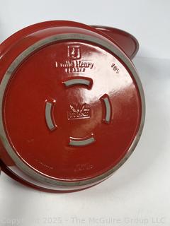 Red Emile Henry Tagine and White Signature Serving Pot