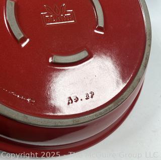 Red Emile Henry Tagine and White Signature Serving Pot