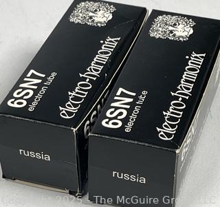 Two (2) Electro Harmonix 6SN7 Electron Tubes in Boxes