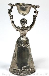 German 800 Silver Figural Wedding or Wages Cup