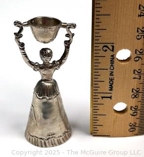 German 800 Silver Figural Wedding or Wages Cup