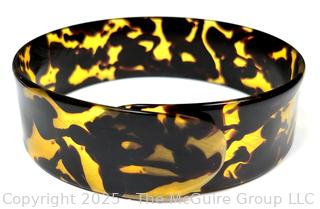 Carved Shell Bangle Bracelet