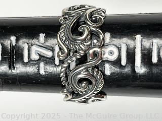 Carolyn Pollack Sterling Silver Openwork Scroll Band Ring 