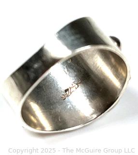 Sterling Silver with Onyx Center Ring
