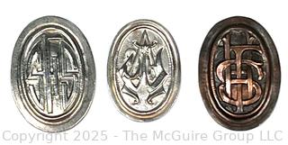Three (3) Cast Relief Monograms for Jewelry Making