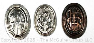 Three (3) Cast Relief Monograms for Jewelry Making