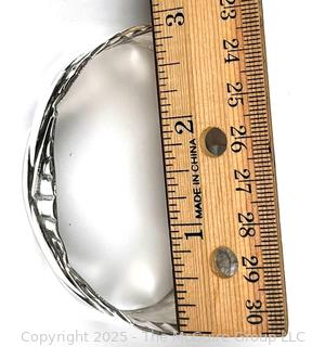 Embossed Sheet Sterling Silver Chased Design Cuff Bracelet