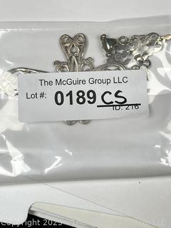 Oversized Cast Sterling Silver Openwork Crucifix Pendant.  