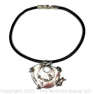Rabbits and Grapes Collar Necklace by Israeli Designer Ilana Goor.  (Was 211EB)