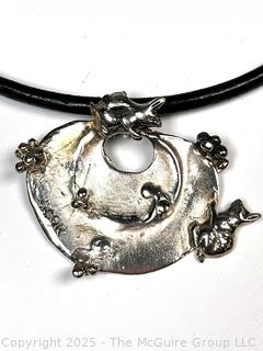 Rabbits and Grapes Collar Necklace by Israeli Designer Ilana Goor.  (Was 211EB)