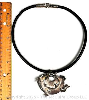 Rabbits and Grapes Collar Necklace by Israeli Designer Ilana Goor.  (Was 211EB)