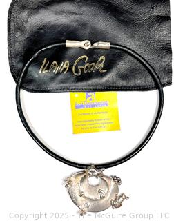 Rabbits and Grapes Collar Necklace by Israeli Designer Ilana Goor.  (Was 211EB)