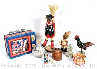 Travel Souvenir Figurines and Roy Rogers Lunchbox