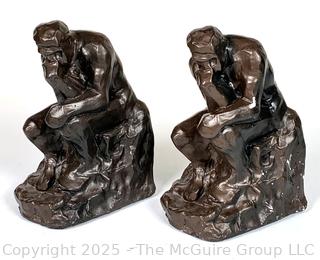 Rodin's The Thinker Bookend Statues for Barnes & Noble