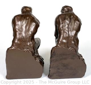 Rodin's The Thinker Bookend Statues for Barnes & Noble