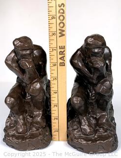 Rodin's The Thinker Bookend Statues for Barnes & Noble