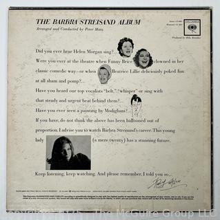 Vinyl LP Record: Barbra Streisand - The Barbra Streisand Album