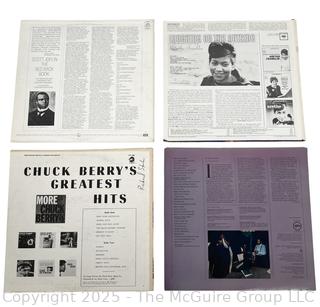 Four (4) Vinyl LP Record Albums: Aretha Franklin, Scott Joplin, Ella Fitzgerald, and Chuck Berry