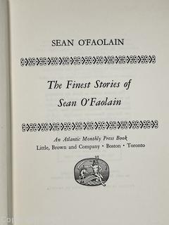 The Finest Stories of Sean O'Faolain, A Collection of Colorful Stories about Irish Life, 1st Edition Book
