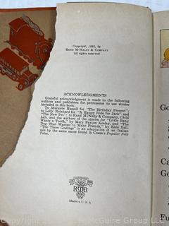 Two (2) Childrens Readers Books, Some Pages Torn. 