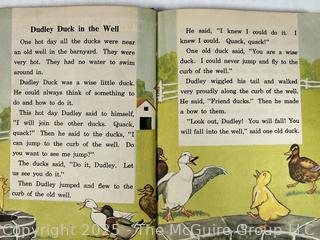 Two (2) Childrens Readers Books, Some Pages Torn. 