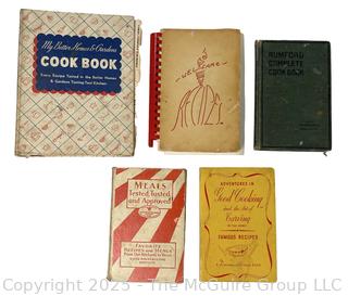 Five (5) Vintage Cookbooks Including Rumford
