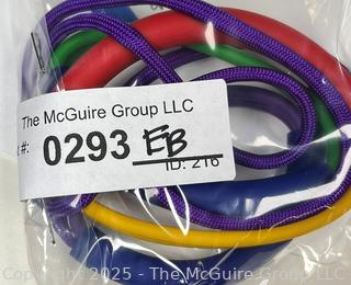 Samuel Coraux Multicoloured Three Hoop Rubber Necklace