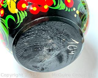 Traditional Russian Lacquer Matryoshka Nesting Dolls