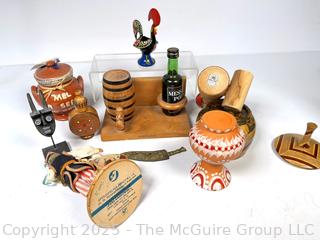 Collection of Travel Souvenir Figurines and Decor