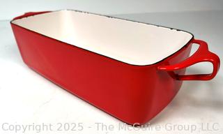 Red Mid Century Dansk Enamel Cast Iron Kobenstyle IHQ Loaf Pan