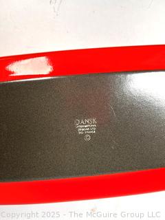 Red Mid Century Dansk Enamel Cast Iron Kobenstyle IHQ Loaf Pan