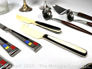 Group of Silver Plate Items Including Kirk Stieff Mondrain Knives