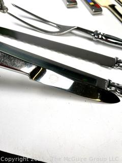 Group of Silver Plate Items Including Kirk Stieff Mondrain Knives