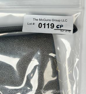 Pewter Coach Leather Wristlet, New Without Tags