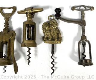 Collection of Antique Solid Brass Corkscrews
