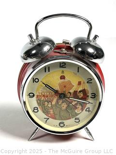 Chairman Mao Tse-Tung Chinese Republic Propaganda Alarm Clock. Works 